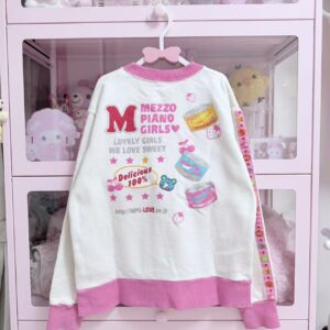 Mezzo Piano Girls Graphic Sweatshirt – Sweet Y2K Kawaii Pullover